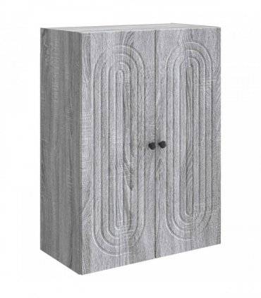 vidaXL Wall-Mounted Cabinet Grey Sonoma 66 x 34.5 x 90 cm — V0672202990