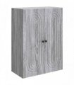 vidaXL Wall-Mounted Cabinet Grey Sonoma 66 x 34.5 x 90 cm — V0672202990