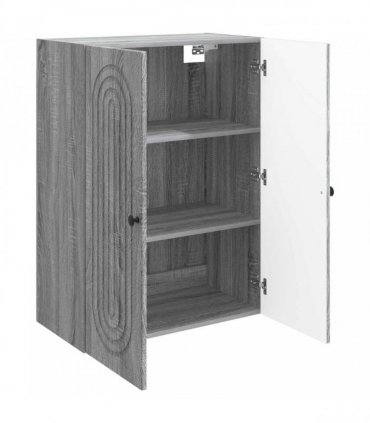 vidaXL Wall-Mounted Cabinet Grey Sonoma 66 x 34.5 x 90 cm — V0672202990