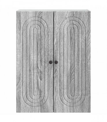 vidaXL Wall-Mounted Cabinet Grey Sonoma 66 x 34.5 x 90 cm — V0672202990
