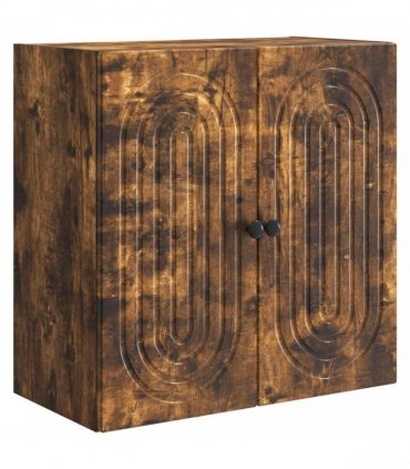 vidaXL Wall-Mounted Cabinet Smoked Oak 59 x 31 x 60 cm Engineered Wood — V0672202991