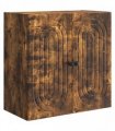 vidaXL Wall-Mounted Cabinet Smoked Oak 59 x 31 x 60 cm Engineered Wood — V0672202991