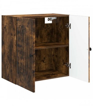 vidaXL Wall-Mounted Cabinet Smoked Oak 59 x 31 x 60 cm Engineered Wood — V0672202991