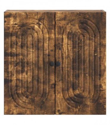 vidaXL Wall-Mounted Cabinet Smoked Oak 59 x 31 x 60 cm Engineered Wood — V0672202991