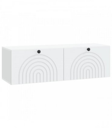 vidaXL Wall-Mounted TV Cabinet White 98 x 31 x 30 cm Engineered Wood — V0672202999