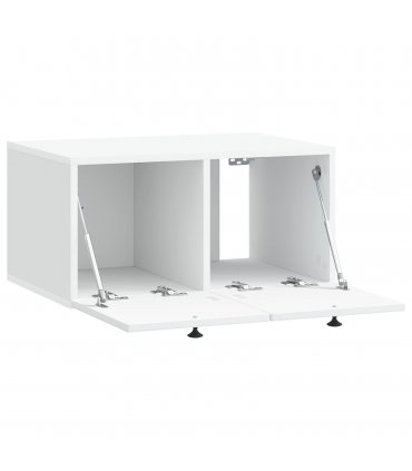 vidaXL Wall-Mounted TV Cabinet White 59.5 x 41 x 30 cm Engineered Wood — V0672203001