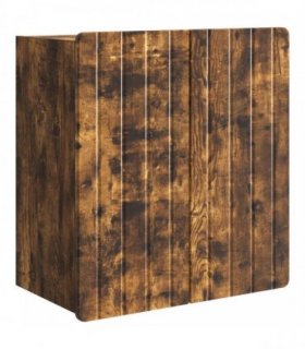 vidaXL Wall-Mounted Cabinet Smoked Oak 59 x 31 x 64 cm Engineered Wood
