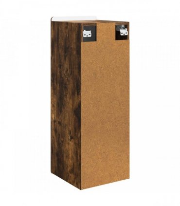 vidaXL Wall-Mounted Cabinet Smoked Oak 33 x 34.5 x 94 cm
