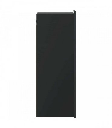 vidaXL Wall-Mounted Cabinet Black 33 x 34.5 x 94 cm Engineered Wood