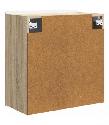 vidaXL Wall-Mounted Cabinet Sonoma Oak 59 x 31 x 64 cm Engineered Wood