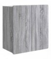 vidaXL Wall-Mounted Cabinet Grey Sonoma 59 x 31 x 64 cm