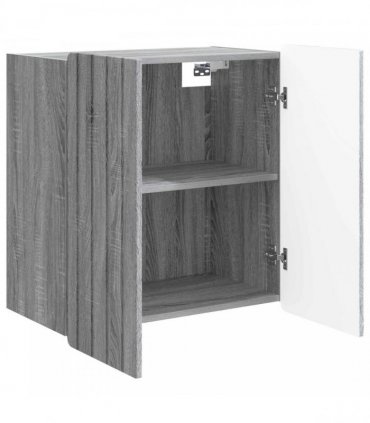 vidaXL Wall-Mounted Cabinet Grey Sonoma 59 x 31 x 64 cm