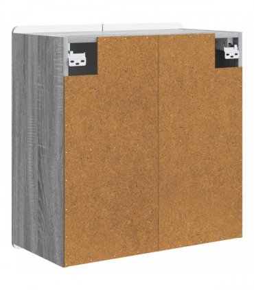 vidaXL Wall-Mounted Cabinet Grey Sonoma 59 x 31 x 64 cm