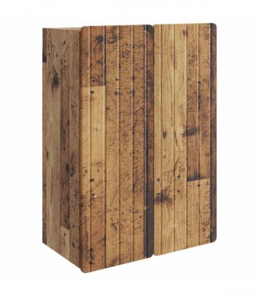 vidaXL Wall-Mounted Cabinet Old Wood 66 x 34.5 x 92 cm Engineered Wood