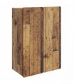 vidaXL Wall-Mounted Cabinet Old Wood 66 x 34.5 x 92 cm Engineered Wood