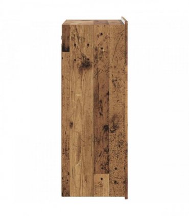 vidaXL Wall-Mounted Cabinet Old Wood 66 x 34.5 x 92 cm Engineered Wood