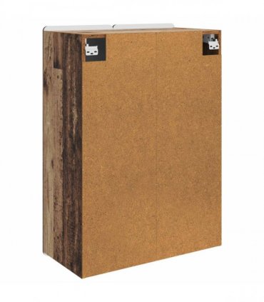 vidaXL Wall-Mounted Cabinet Old Wood 66 x 34.5 x 92 cm Engineered Wood