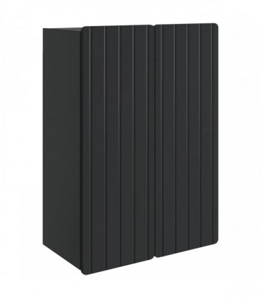vidaXL Wall-Mounted Cabinet Black 66 x 34.5 x 92 cm Engineered Wood