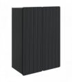 vidaXL Wall-Mounted Cabinet Black 66 x 34.5 x 92 cm Engineered Wood