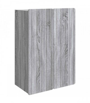 vidaXL Wall-Mounted Cabinet Grey Sonoma 66 x 34.5 x 92 cm