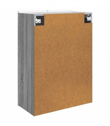 vidaXL Wall-Mounted Cabinet Grey Sonoma 66 x 34.5 x 92 cm