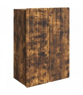 vidaXL Wall-Mounted Cabinet Smoked Oak 66 x 34.5 x 92 cm