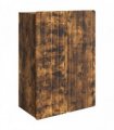 vidaXL Wall-Mounted Cabinet Smoked Oak 66 x 34.5 x 92 cm