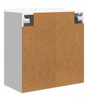 vidaXL Wall-Mounted Cabinet High Gloss White 59 x 31 x 64 cm
