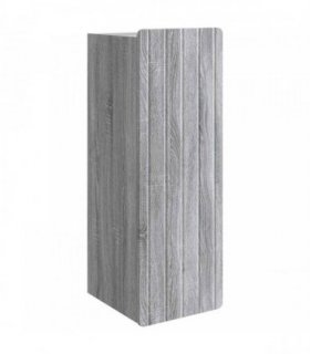 vidaXL Wall-Mounted Cabinet Grey Sonoma 33 x 34.5 x 94 cm