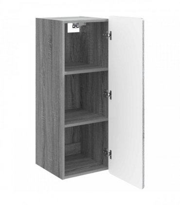 vidaXL Wall-Mounted Cabinet Grey Sonoma 33 x 34.5 x 94 cm