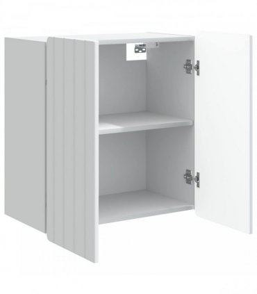 vidaXL Wall-Mounted Cabinet White 59 x 31 x 64 cm Engineered Wood