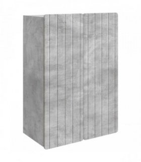 vidaXL Wall-Mounted Cabinet Concrete Grey 66 x 34.5 x 92 cm