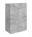 vidaXL Wall-Mounted Cabinet Concrete Grey 66 x 34.5 x 92 cm