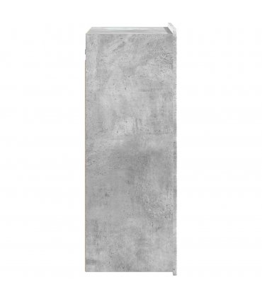 vidaXL Wall-Mounted Cabinet Concrete Grey 66 x 34.5 x 92 cm