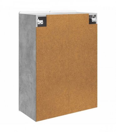 vidaXL Wall-Mounted Cabinet Concrete Grey 66 x 34.5 x 92 cm
