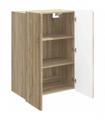 vidaXL Wall-Mounted Cabinet Sonoma Oak 66 x 34.5 x 92 cm