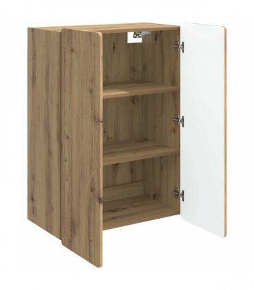 vidaXL Wall-Mounted Cabinet Artisan Oak 66 x 34.5 x 92 cm