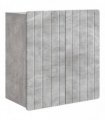 vidaXL Wall-Mounted Cabinet Concrete Grey 59 x 31 x 64 cm