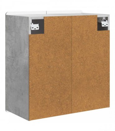 vidaXL Wall-Mounted Cabinet Concrete Grey 59 x 31 x 64 cm