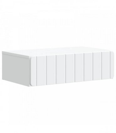 vidaXL Wall-Mounted Side Table White 59 x 34.5 x 17 cm Engineered Wood — V0672203031