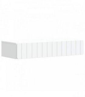 vidaXL Wall-Mounted Side Table Wall-mounted White 87.5 x 34.5 x 17 cm — V0672203032