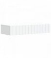 vidaXL Wall-Mounted Side Table Wall-mounted White 87.5 x 34.5 x 17 cm — V0672203032
