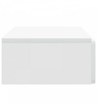 vidaXL Wall-Mounted Side Table Wall-mounted White 87.5 x 34.5 x 17 cm — V0672203032