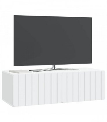 vidaXL Wall-Mounted TV Cabinet White 98 x 41 x 30 cm Engineered Wood — V0672203033