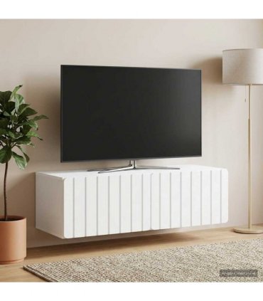 vidaXL Wall-Mounted TV Cabinet White 98 x 41 x 30 cm Engineered Wood — V0672203033