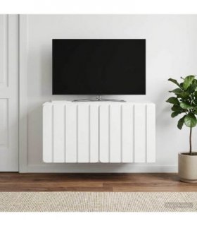 vidaXL Wall-Mounted TV Cabinet White 59.5 x 41 x 30 cm Engineered Wood — V0672203034