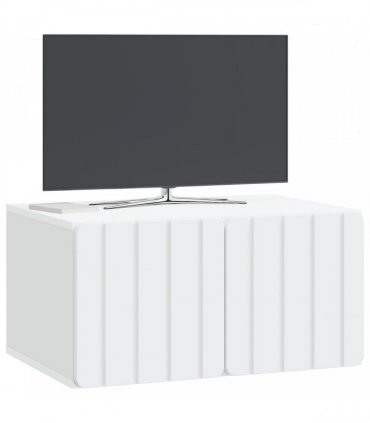 vidaXL Wall-Mounted TV Cabinet White 59.5 x 41 x 30 cm Engineered Wood — V0672203034