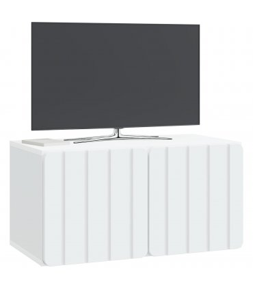 vidaXL Wall-Mounted TV Cabinet White 59.5 x 31 x 30 cm Engineered Wood — V0672203035