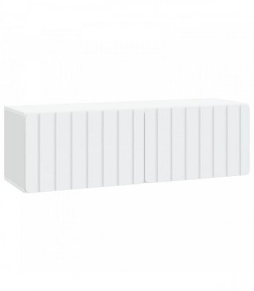 vidaXL Wall-Mounted TV Cabinet White 98 x 31 x 30 cm Engineered Wood — V0672203036