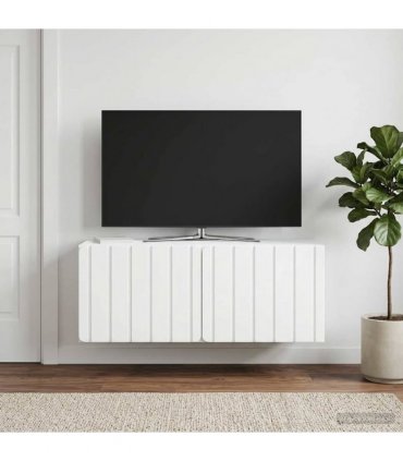 vidaXL Wall-Mounted TV Cabinet White 78.5 x 31 x 30 cm Engineered Wood — V0672203038